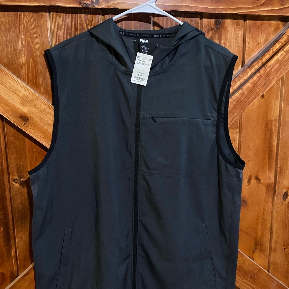 Black Sleeveless Jacket